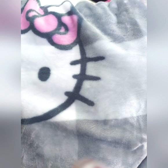 NWT Hello Kitty Soft Plush Fleece Twin Size Blanket - Picture 3 of 5